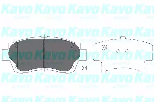 Комплект тормозных колодок KAVO PARTS KBP-9042
