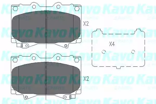 Комплект тормозных колодок KAVO PARTS KBP-9049
