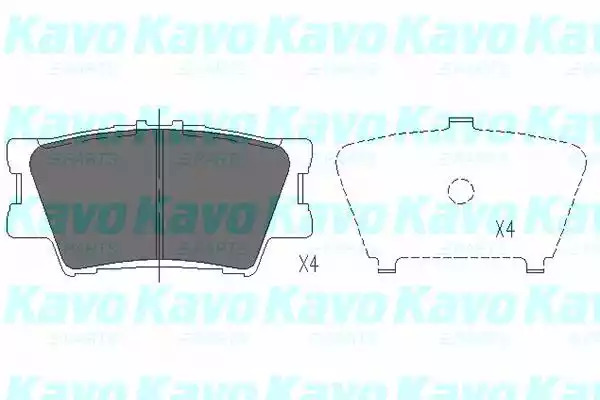 Комплект тормозных колодок KAVO PARTS KBP-9086