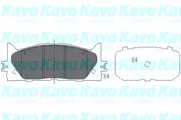 Комплект тормозных колодок KAVO PARTS KBP-9087