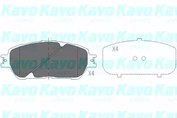 Комплект тормозных колодок KAVO PARTS KBP-9090