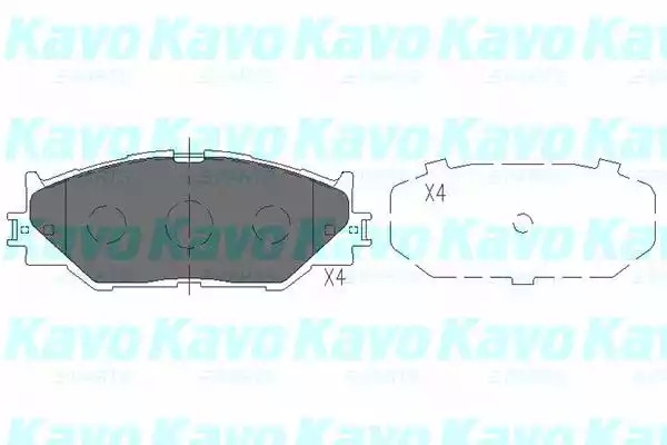 Комплект тормозных колодок KAVO PARTS KBP-9094