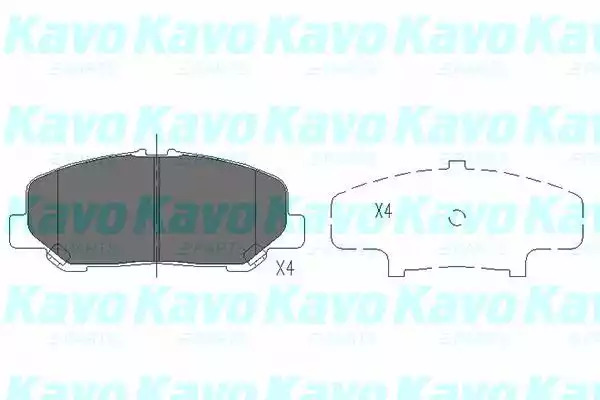 Комплект тормозных колодок KAVO PARTS KBP-9101