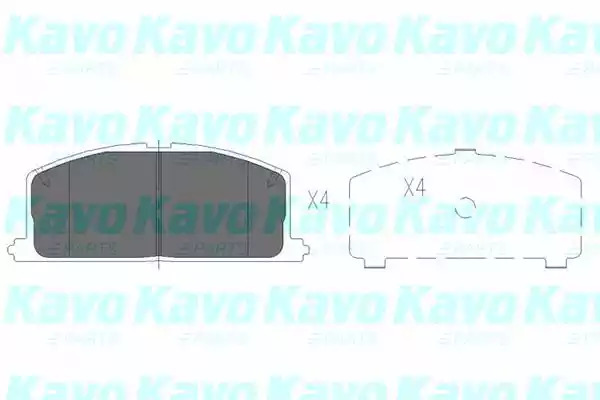 Комплект тормозных колодок KAVO PARTS KBP-9109