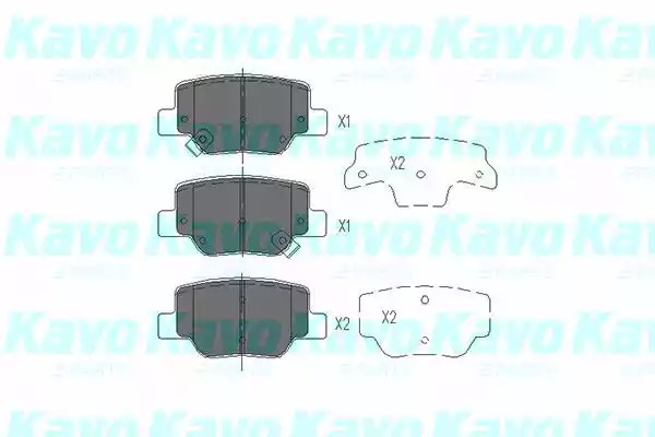 Комплект тормозных колодок KAVO PARTS KBP-9115