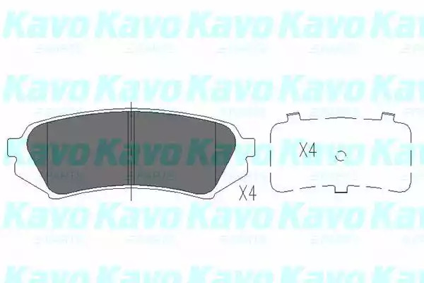 Комплект тормозных колодок KAVO PARTS KBP-9118
