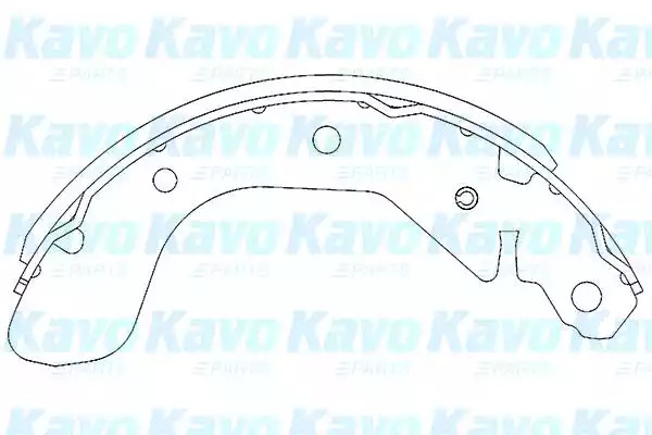 Комлект тормозных накладок KAVO PARTS KBS-1401
