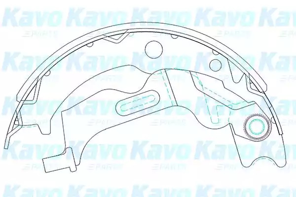 Комлект тормозных накладок KAVO PARTS KBS-1405