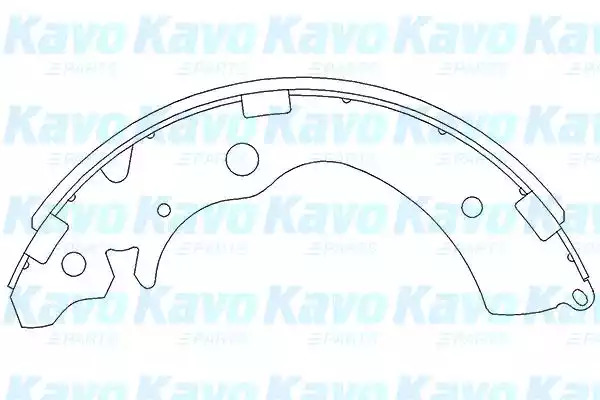 Комлект тормозных накладок KAVO PARTS KBS-2901