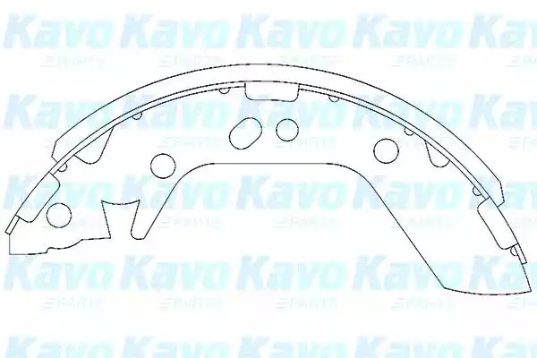 Комлект тормозных накладок KAVO PARTS KBS-3401