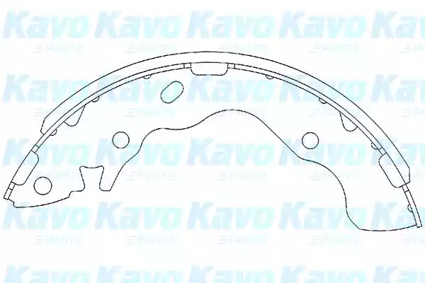 Комлект тормозных накладок KAVO PARTS KBS-3402