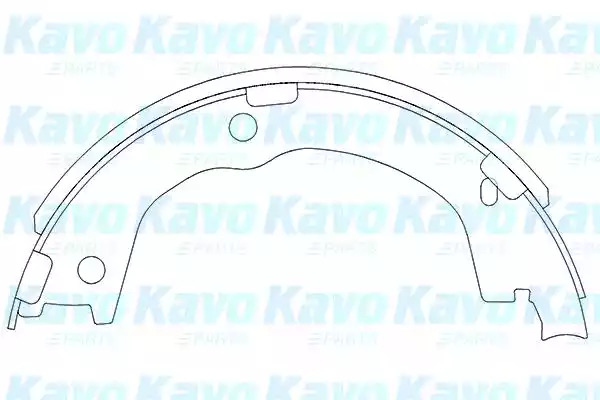 Комлект тормозных накладок KAVO PARTS KBS-3404