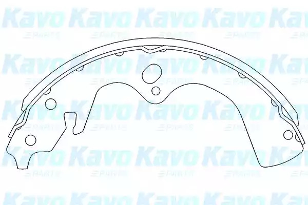 Комлект тормозных накладок KAVO PARTS KBS-4402