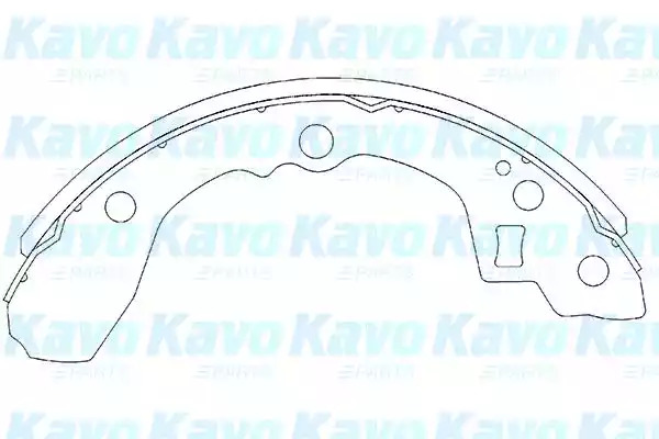 Комлект тормозных накладок KAVO PARTS KBS-4403