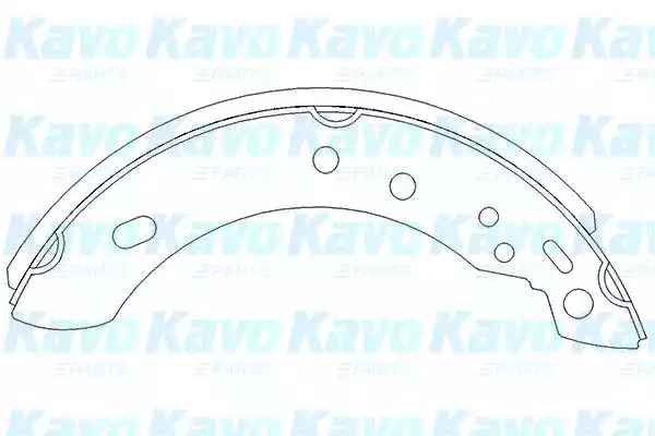 Комлект тормозных накладок KAVO PARTS KBS-7401