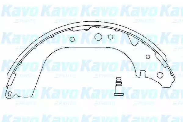 Комлект тормозных накладок KAVO PARTS KBS-7409