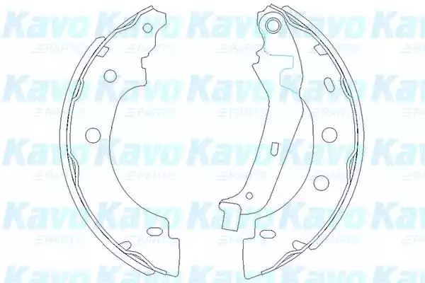 Комлект тормозных накладок KAVO PARTS KBS-7410