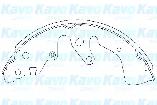 Комлект тормозных накладок KAVO PARTS KBS-8901