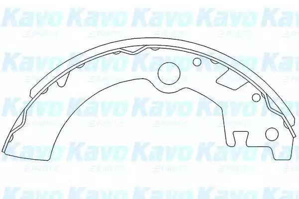 Комлект тормозных накладок KAVO PARTS KBS-8903