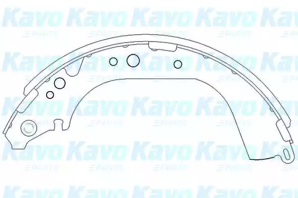 Комлект тормозных накладок KAVO PARTS KBS-9901