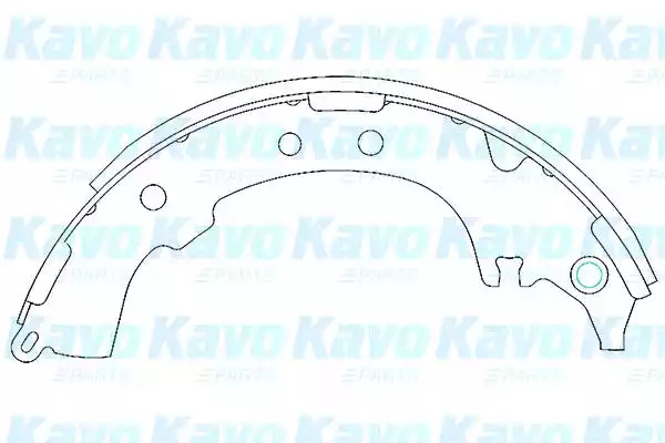 Комлект тормозных накладок KAVO PARTS KBS-9903