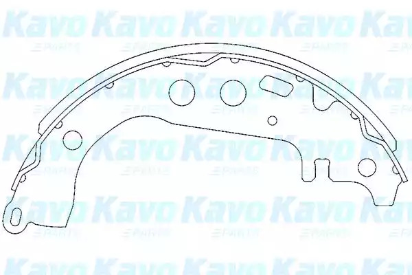 Комлект тормозных накладок KAVO PARTS KBS-9904