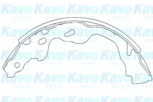 Комлект тормозных накладок KAVO PARTS KBS-9905