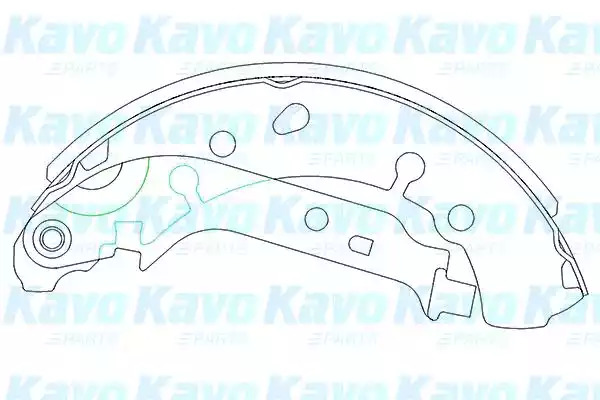 Комлект тормозных накладок KAVO PARTS KBS-9906