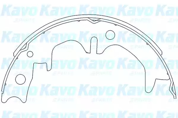 Комлект тормозных накладок KAVO PARTS KBS-9911