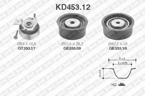 Ременный комплект SNR KD453.12