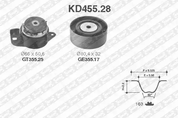 Ременный комплект SNR KD455.28