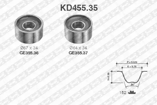 Ременный комплект SNR KD455.35