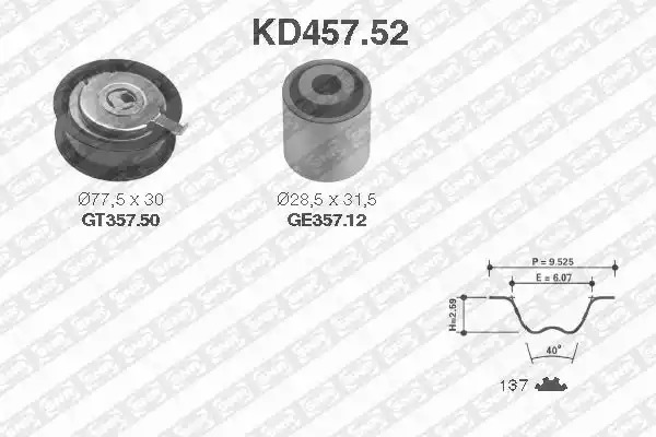 Ременный комплект SNR KD457.52