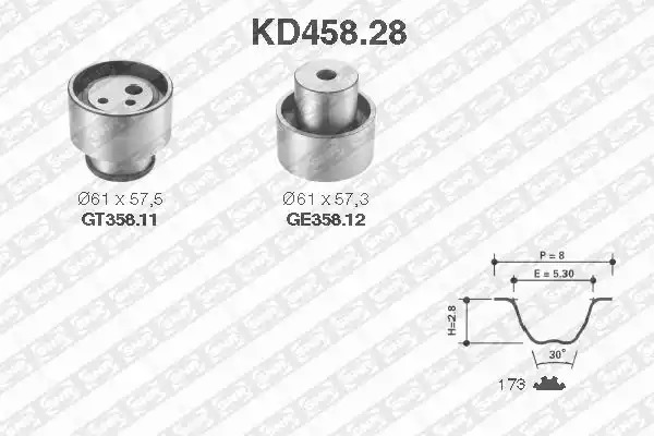 Ременный комплект SNR KD458.28