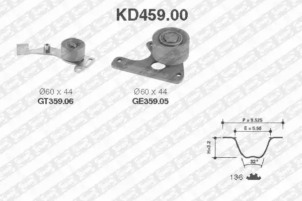 Ременный комплект SNR KD459.00