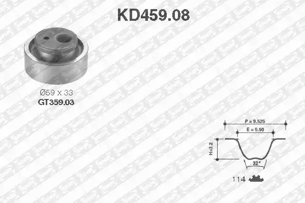 Ременный комплект SNR KD459.08