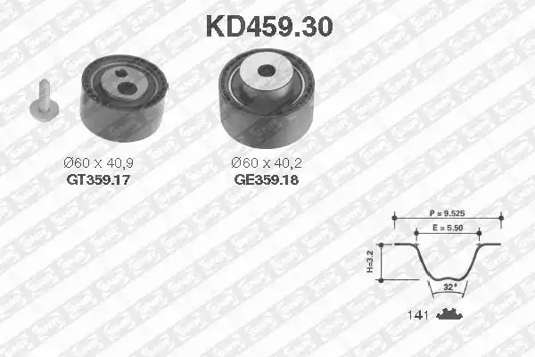 Ременный комплект SNR KD459.30