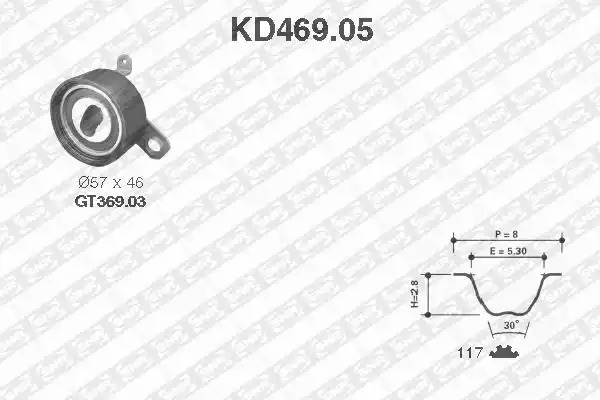 Ременный комплект SNR KD469.05