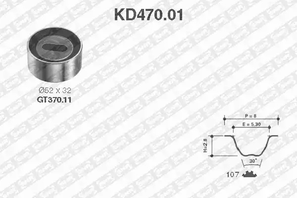 Ременный комплект SNR KD470.01