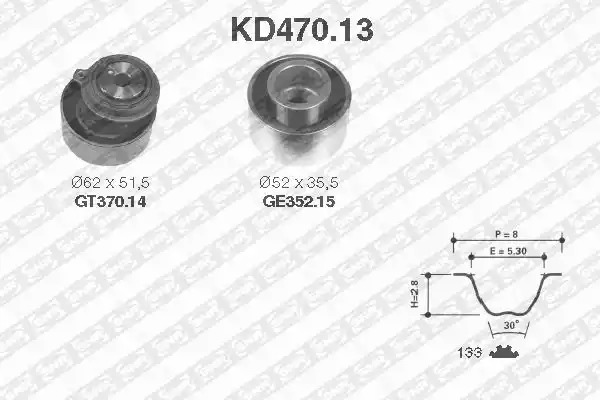 Ременный комплект SNR KD470.13