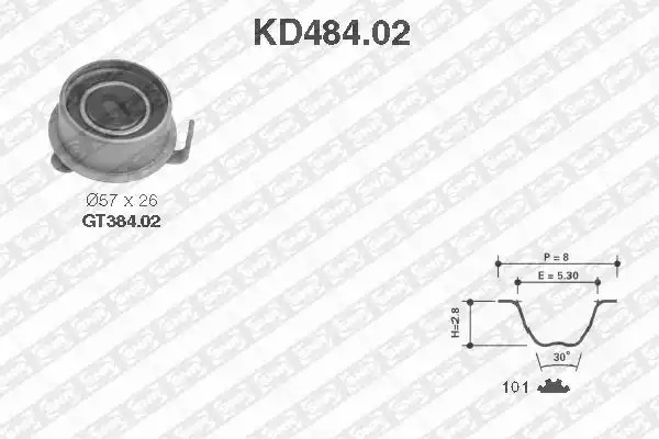 Ременный комплект SNR KD484.02