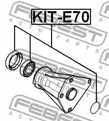 Подшипник FEBEST KIT-E70