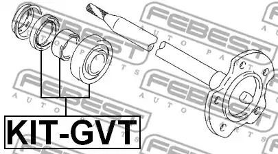 Подшипник FEBEST KIT-GVT