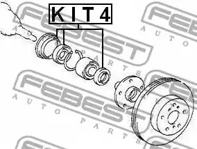 Прокладкa FEBEST KIT4