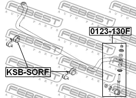 Подвеска FEBEST KSB-SORF