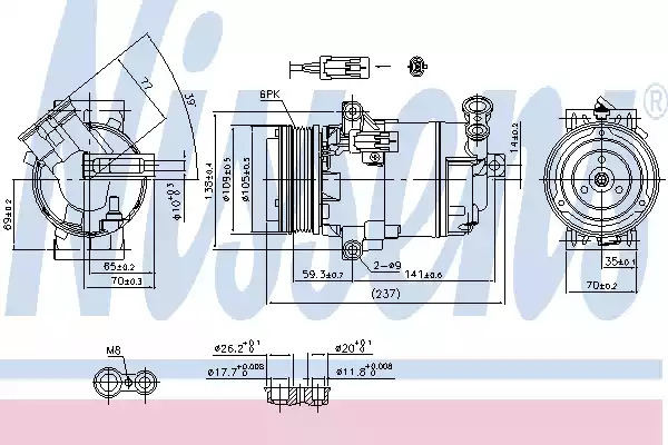 Компрессор NISSENS 890006