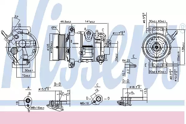 Компрессор NISSENS 890030