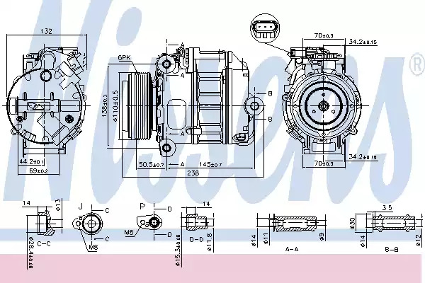 Компрессор NISSENS 890037