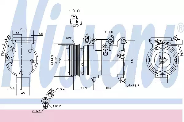 Компрессор NISSENS 890045