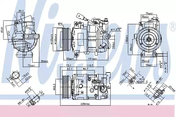 Компрессор NISSENS 890048